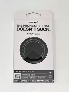 OhSnap Snap 4 Luxe Magnetic Phone Grip for Apple (Magsafe) - Black USED - Picture 1 of 2