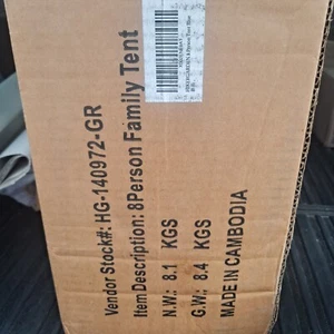 Hikergarden 8 Person Tent Blue NEW IN BOX - Picture 1 of 2