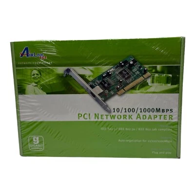 AirLink 101 Gigabit 10 / 100 / 1000 Mbps PCI 32 Bit Network Adapter NEW SEALED - Image 1 of 4
