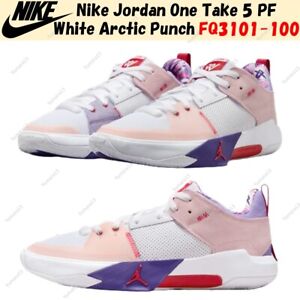Nike Jordan One Take 5 PF White Arctic Punch FQ3101-100 Size US Men's 4-14