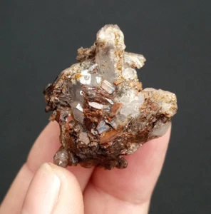 Brookite mit Quarz aus Belutschistan Pakistan. - Bild 1 von 8