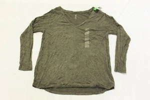 Dip Sleep Women's V-Neck Long Sleeve Pajama Shirt JL3 Black Medium NWT - Picture 1 of 3