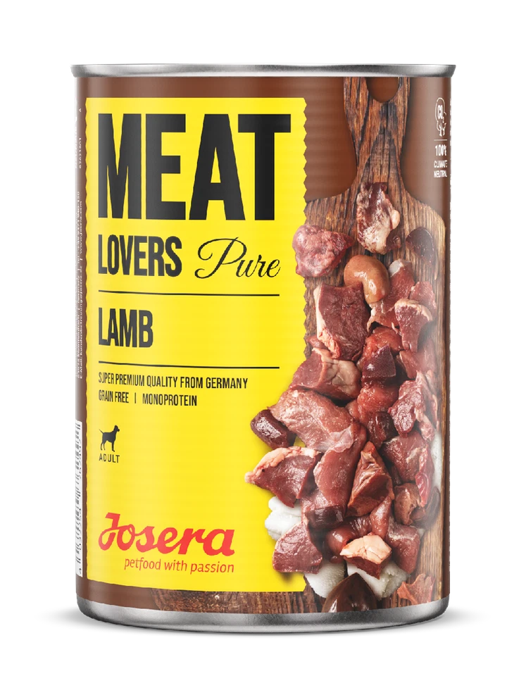 JOSERA Meat Lovers Pure Lamb 6x400g | Nassfutter mit hohem Fleischanteil (Lamm) - Bild 1 von 2
