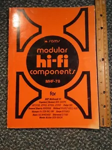 Sams Photofact Modular HI-FI Series MHF-78 ~ July 1976 ~ Fisher Sherwood Midland - Picture 1 of 3