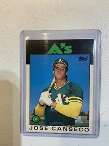 1986 Topps Traded #20T Jose Canseco Oakland Athletics