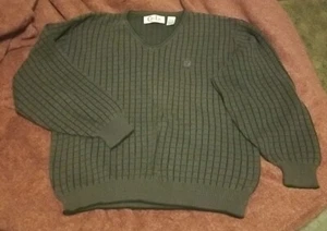Cypress Links Men’s Size M Cotton Golf Sweater V Neck Long Sleeve Gray - Picture 1 of 6