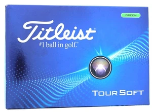 Titleist Tour Soft Green One Dozen Golf Balls - Picture 1 of 2