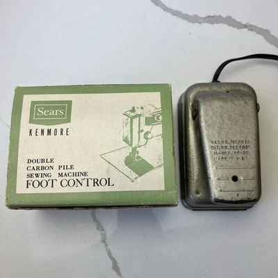 SEARS Kenmore Foot Control 6813 VTG Sewing Accessory Original Box + 1974 Receipt - Image 1 of 4