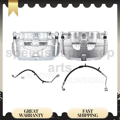 Línea de manguera de freno delantero con pinzas para Ford E-150 2008-2014 Foto 1 de 4