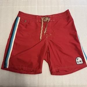 Howler Brothers Board Shorts Size 36 Logo Patch Drawstring Hook Loop Fly - Picture 1 of 14