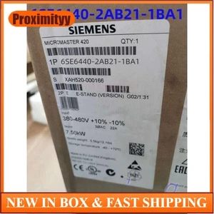 Nuevo Siemens 6SE6440-2AB21-1BA1 6SE6 440-2AB21-1BA1 MICROMASTER440 sin filtro - Imagen 1 de 3