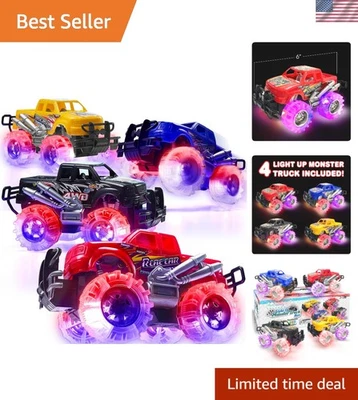 充满活力的照明卡车套装适用于3-8岁男孩和女孩 - 含电池 — 第 1/4 张图片