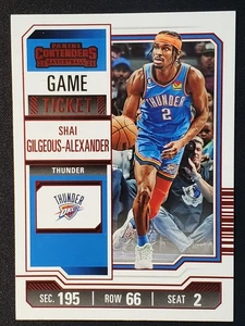 2023-24 Panini Contenders Shai Gilgeous-Alexander Game Night Ticket No. 52 - Bild 1 von 2