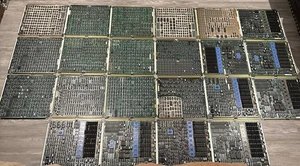 22 placas base E&S vintage, chatarra de oro, circuitos integrados, CAD, PS 309, PS/2, placa de circuito - Imagen 1 de 13