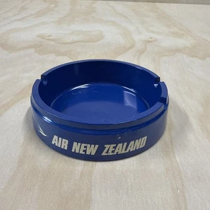 Air New Zealand Dark Blue Vintage Ashtray Airline Cigarette Tobacco Fuyo Japan - Picture 1 of 8