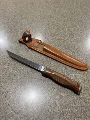 Vintage Sharp DF-60 Hunting Fishing Filet fixed blade knife with sheath Japan - Image 1 of 4