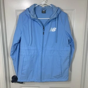 New Balance Fleece gefütterte Full Zip Kapuzenjacke Damen M blau - Bild 1 von 7