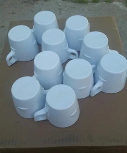 LOTE DE 10 TAZAS DE MELAMINA DALLAS WARE TEXAS MELMAC. 6oz E8 - Imagen 1 de 3