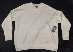 Vince Camuto Women's medium Mademoiselle White long sleeve Crewneck Sweater - Picture 1 of 11