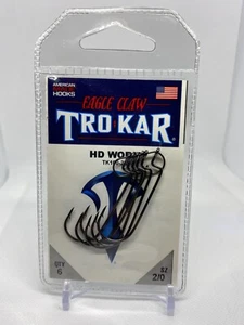 Lazer TroKar TK100 Heavy Duty Worm Hook - HD Bass Fishing Pick Size - Picture 1 of 4