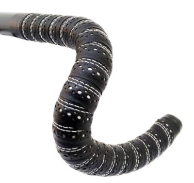 FENIX BRAND NEW! Synthetic Leather Black/White Touring Bicycle Bike BTP Handlebar Tape