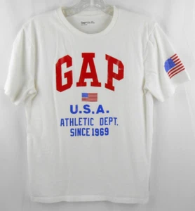 GAP USA Youth XXL 14/16 White United States of America Patriotic T-Shirt - Picture 1 of 8
