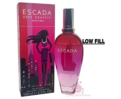 Perfume para mujer Escada Sexy Graffiti edición limitada 3,3 OZ EDT - BAJO RELLENO Foto 1 de 4