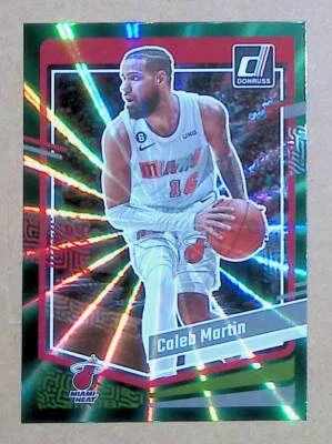 2023-24 Donruss #182 Caleb Martin Green Laser Holo R3159 - Image 1 of 2