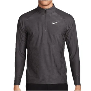 Size L- Nike Tour Men's Dri-FIT ADV 1/2-Zip Golf Top, Grey. - Picture 1 of 6