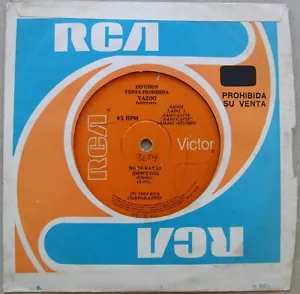 YAZOO 45 PROMO Don't Go RARE SOUTHAMERICA 7" 1985 Vince Clarke DEPECHE MODE - Picture 1 of 2