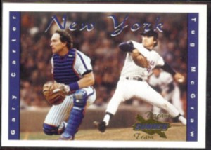 GARY CARTER / TUG McGRAW 2001 Sunoco / Cola Dream Team Insert #10 / 12.  METS