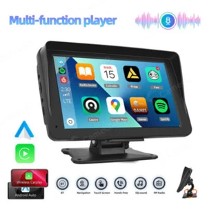 Apple Carplay Android Auto 7 Zoll Tragbar Monitor Autoradio USB TF FM Bluetooth - Bild 1 von 24