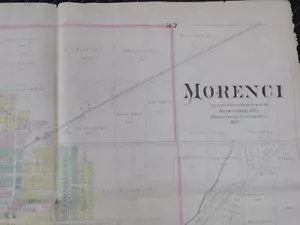 1893 Morenci, Atlante della contea di Lenawee - Foto 1 di 4