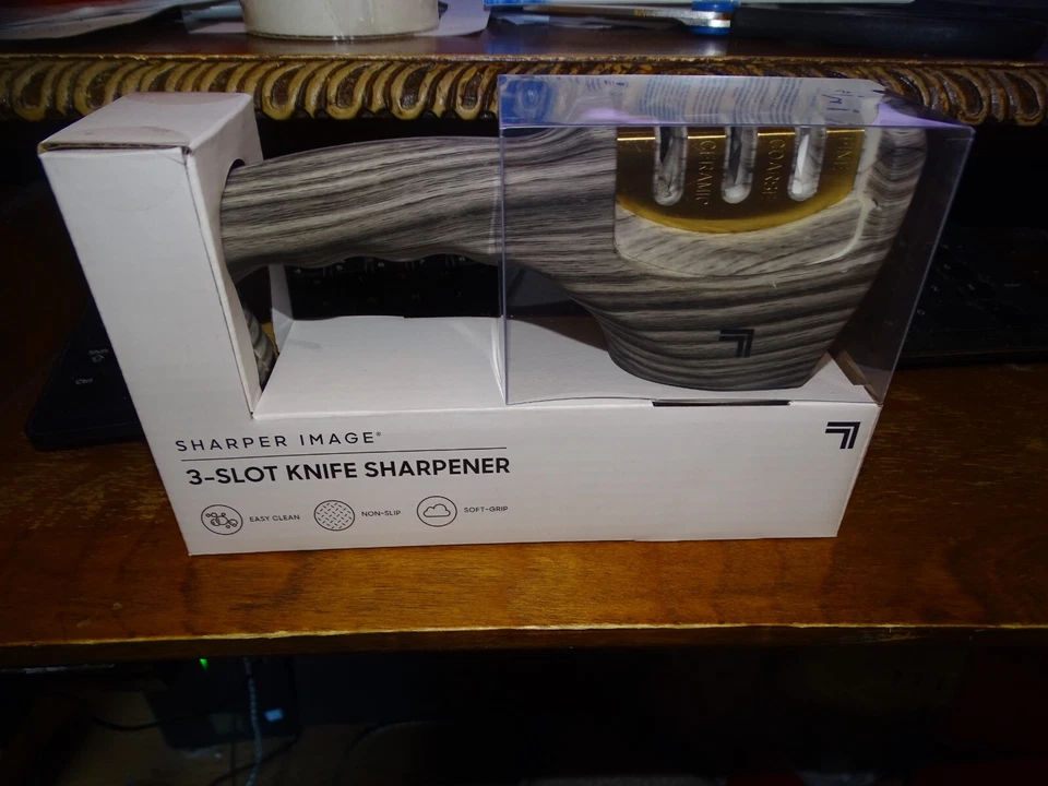 Sharper Image 3-Slot Knife Sharpener Kitchen NIB - Image 1 of 1