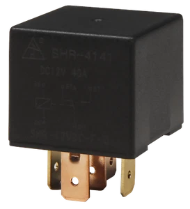 1 Stück TRU COMPONENTS SHR-4141 5pin Kfz-Relais 12 V/DC 40 A Flachstecker M3814 - Picture 1 of 3