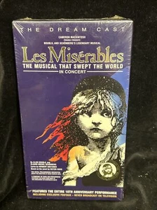 Les Miserables - In Concert VHS TAPE MOVIE SEALED 10th Anniversary - Imagen 1 de 4
