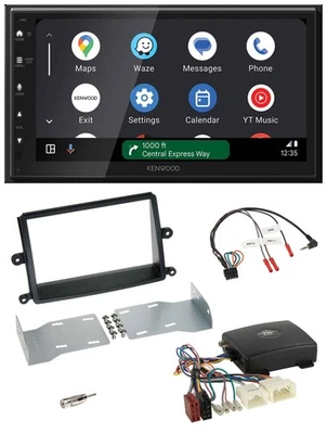 Kenwood DAB Bluetooth USB Lenkrad 2DIN Autoradio für Mitsubishi L200 08-15 Kit - Bild 1 von 4