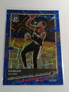 2020-21 Panini Donruss Optic Damian Lillard Blue Velocity Prizm #144 Blazers - Picture 1 of 2