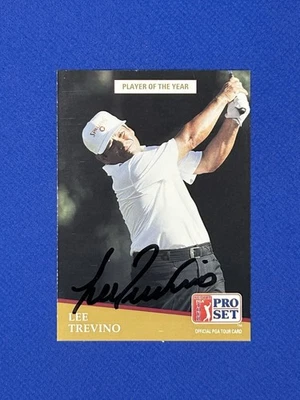 Lee Trevino HOF autógrafo PGA Pro Set #285 tarjeta firmada automática Foto 1 de 2
