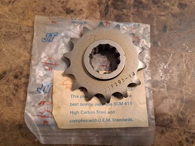 JT Steel Front Sprocket 14T HONDA CBR600F F2 F3 SJR JTF 295 14 SMOKIN JOES - Image 1 of 3