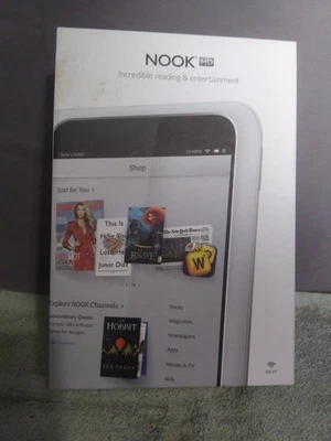 Barnes & Noble 8GB 7” Nook HD Wi-Fi Tablet Book Reader BNTV400 New Box Opened - Image 1 of 4