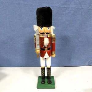 Christmas Nutcracker Figures 15" Wooden Holiday Decor Sword Ornaments Soldier - Picture 1 of 6