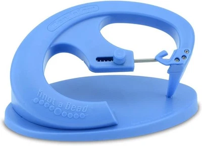 NEW Beadalon Knot-A-Bead, Tabletop Knotter Tool, Sturdy, Ergonomic Design, Blue - Image 1 of 4