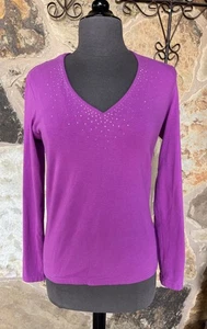 Faded Glory - Camiseta Manga Larga Color Berry - Mediana (8-10) con adorno - Imagen 1 de 5