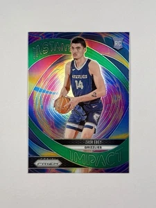 2024-25 Panini Prizm - Instant Impact Zach Edey #25 Green Prizm (RC) - Picture 1 of 2