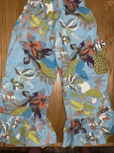 Matilda Jane Pants Bottoms Size 10 You & Me Cherry Farm Big Ruffles Wide Leg - Picture 1 of 5