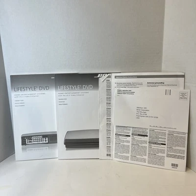 Bose AV38 AV48 Lifestyle DVD Guía de funcionamiento Guía de instalación 2 libros y extras Foto 1 de 4