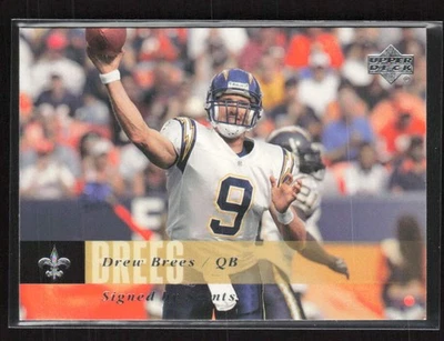 2006 Upper Deck #120 Drew Brees New Orleans Saints (Z) - Image 1 of 2