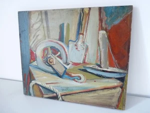 Gemälde Raymond MOISSET Werkstatt Steinmetz 1945 (17712) - Bild 1 von 6