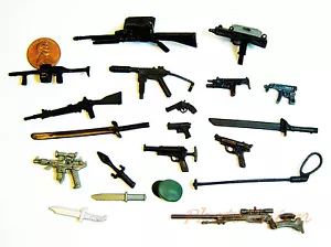 GI Joe Combat Force escala 1/18 ametralladora pistola espada rifle juego S46 - Imagen 1 de 4